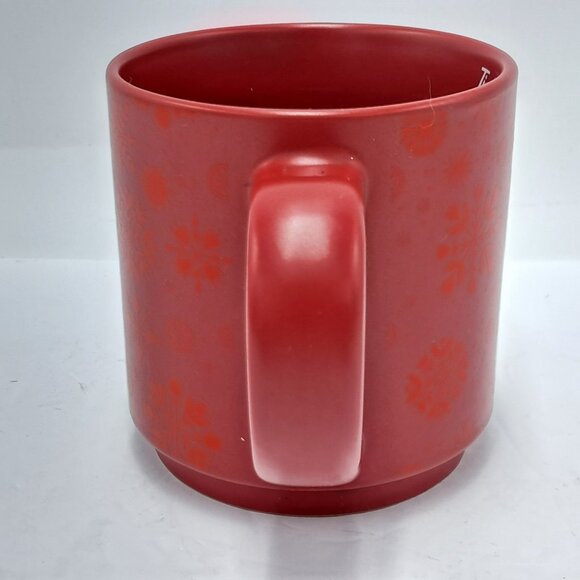 Tim Hortons Mug Snowflakes 2021 Red Christmas Ceramic Coffee Cup - Picture 3 of 7